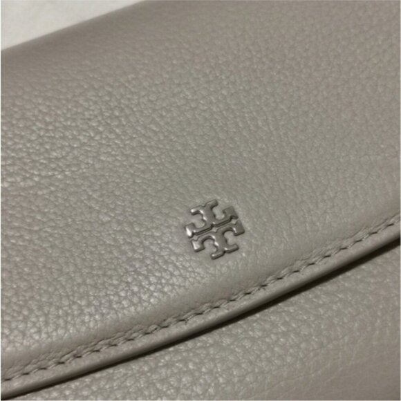 Tory Burch Dove Gray Wallet On Chain Shoulder bag Clutch - Picture 9 of 16